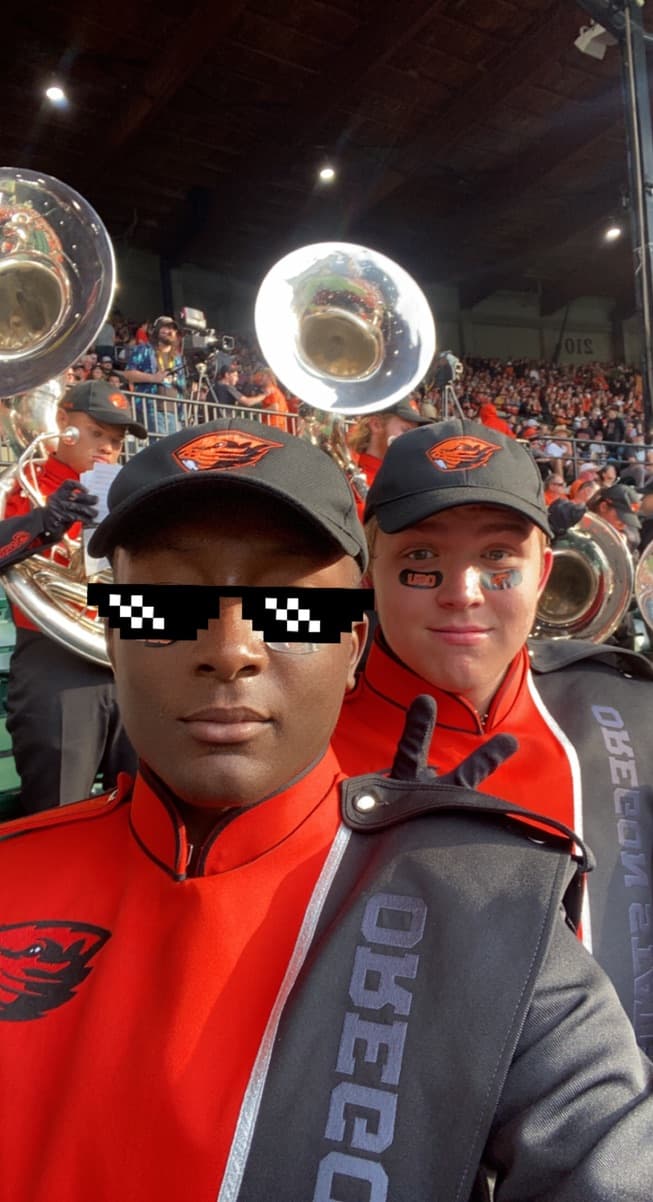 A marching band memory