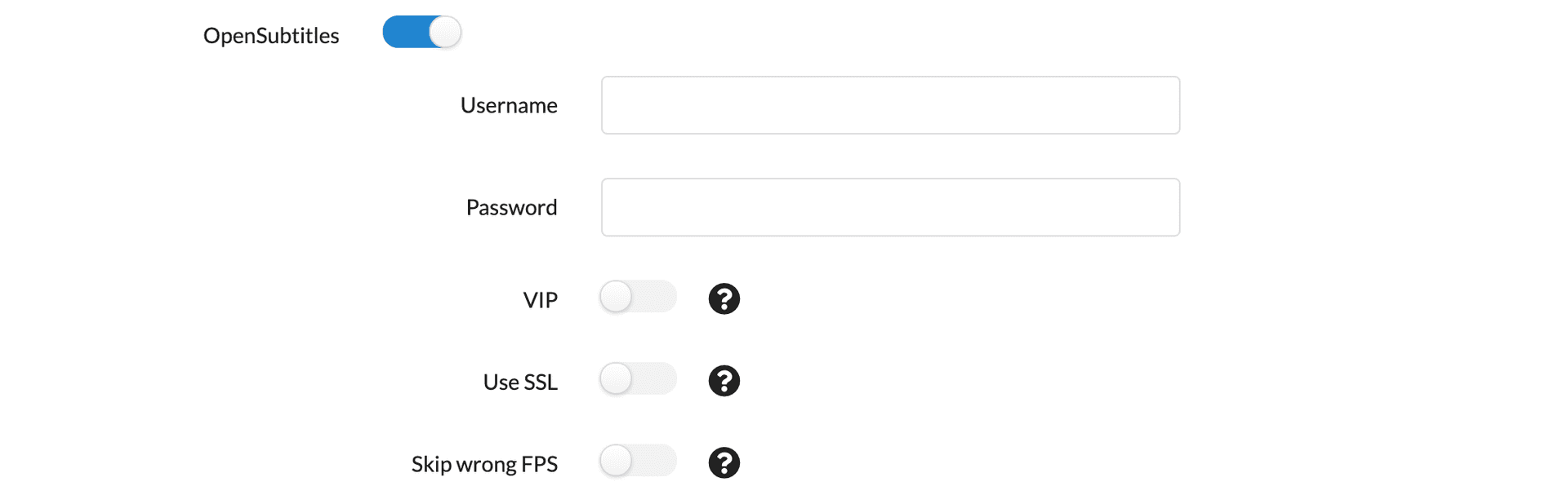 Bazarr Open Subtitles