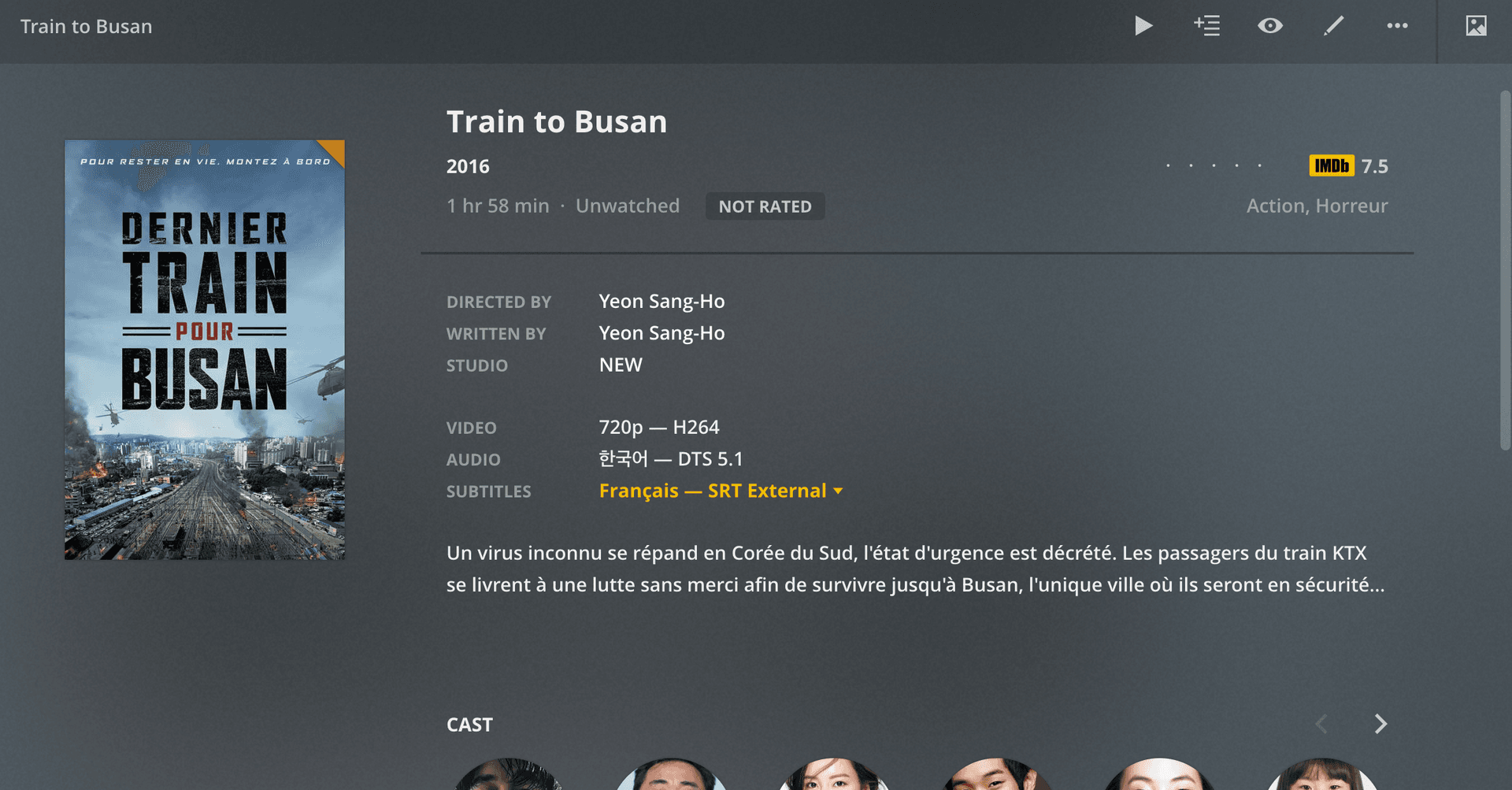 Movie landed in Plex