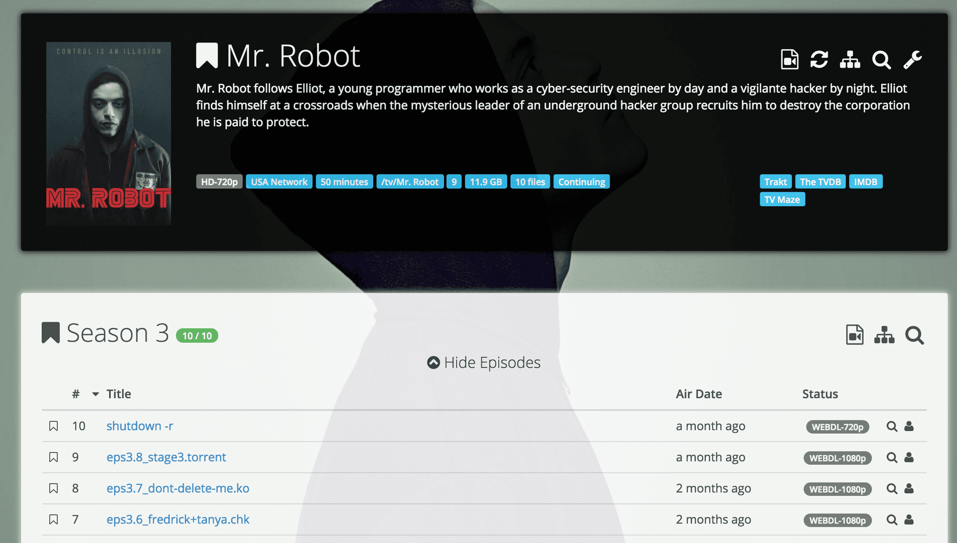 Monitor Mr Robot season 1