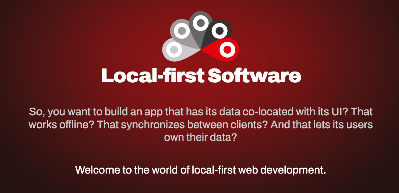 Local-first software is where it's at's cover image