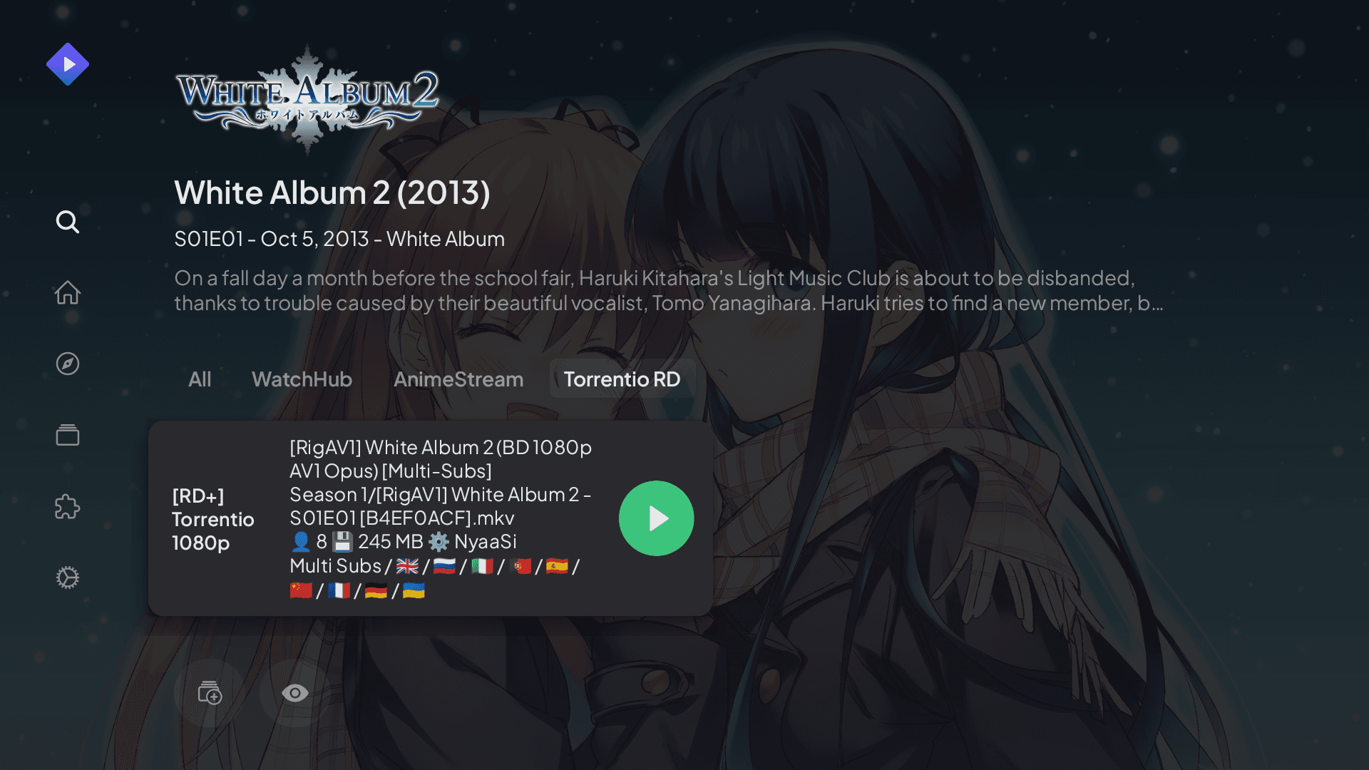 Torrentio Streams for White Album 2